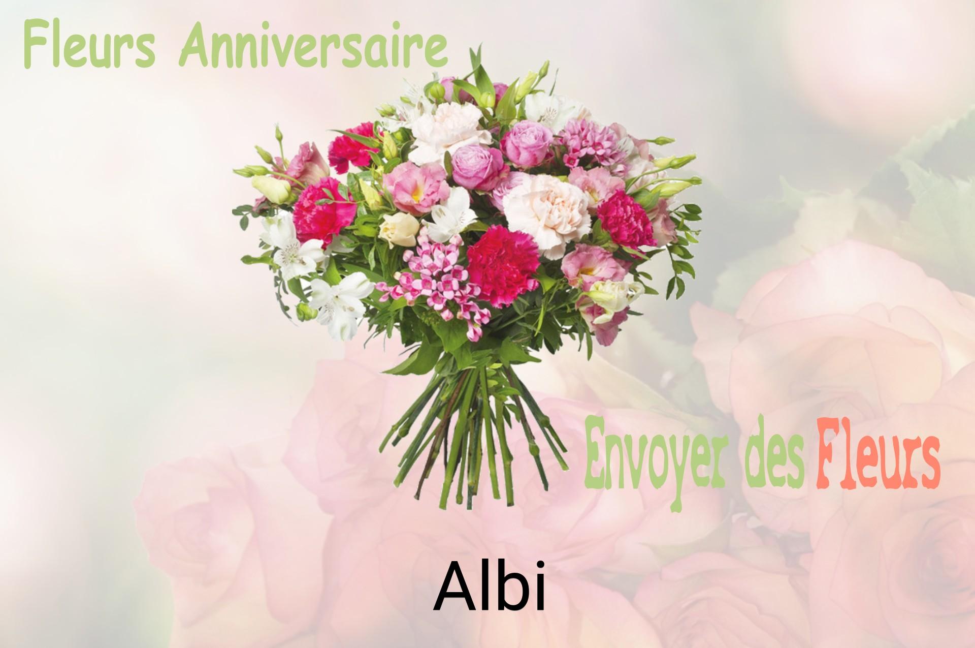 Bouquet de fleurs d’anniversaire livré à Albi